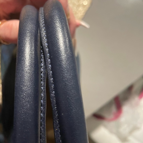 Ralph Lauren Navy and Floral Tote - Picture 4 of 14